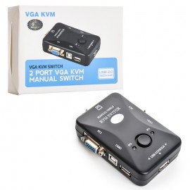 KVM VGA سوئیچ 2 پورت دستی رویال (Royal) مدل 2UK