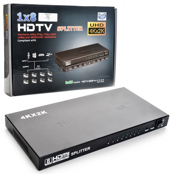 اسپلیتر 8*1 پورت HDMI 4K رویال (ROYAL)