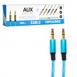 بسته 10 عددی کابل 1 به 1 صدا (AUX) طول 1 متر