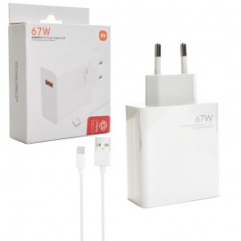 شارژر دیواری 67 وات + کابل تایپ سی شیائومی (Xiaomi) مدل MDY-12-ES گارانتی پارتیان