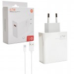 فست شارژر شیائومی (Xiaomi) 67W + کابل تایپ سی مدل MDY-12-ES