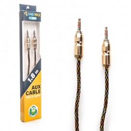 کابل 1 به 1 صدا (AUX) وان مکس (ONE MAX) طول 1.8 متر مدل 907