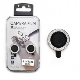 محافظ لنز و گلس نگین دار تکی دوربین موبایل مدل iPhone 14Plus