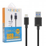 کابل آیفون پاوربانکی ایکس انرژی (x-ENERGY) طول 30 سانتی متر مدل X-030L