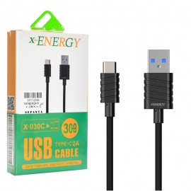 کابل تایپ سی (Type-C) پاوربانکی ایکس انرژی (x-ENERGY) طول 30 سانتی متر مدل X-030C