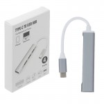 هاب 4 پورت و تبدیل تایپ سی کایزر (KAISER) مدل C-809