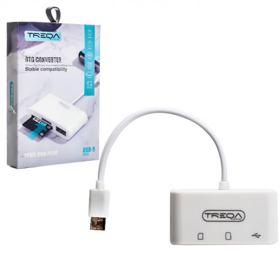 تبدیل و رم ریدر OTG ترکا (TREQA) مدل USB-5