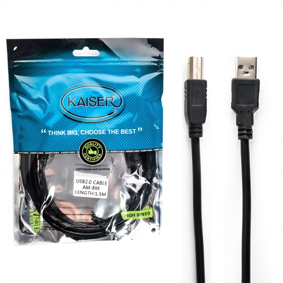 کابل پرینتر USB کایزر (KAISER) طول 3 متر