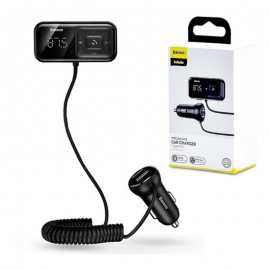 شارژر فندکی 2 پورت + پخش کننده بلوتوث بیسوس (BaseUS) مدل S-16(CCTM-E01)