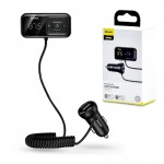 شارژر فندکی 2 پورت + پخش کننده بلوتوث بیسوس (BaseUS) مدل S-16(CCTM-E01)