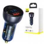 شارژر فندکی 2 پورت بیسوس (BaseUS) مدل (CCKX-C0G) VCKX65C