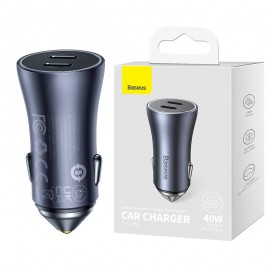 شارژر فندکی 2 پورت بیسوس (BaseUS) مدل (CGJP000013) CCJDZ-CC
