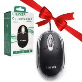 بسته 1+10 موس سیم دار STECKER مدل TPM010 (یک عدد هدیه)