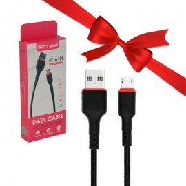 بسته 1+10 کابل اندروید (MicroUSB) تسکو (TSCO) طول 1 متر مدل TC A105 (یک عدد هدیه)