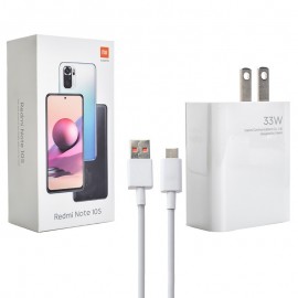 شارژر شیائومی (Xiaomi) 33W دو شاخه آمریکائی + کابل تایپ سی مدل MDY-12-EA
