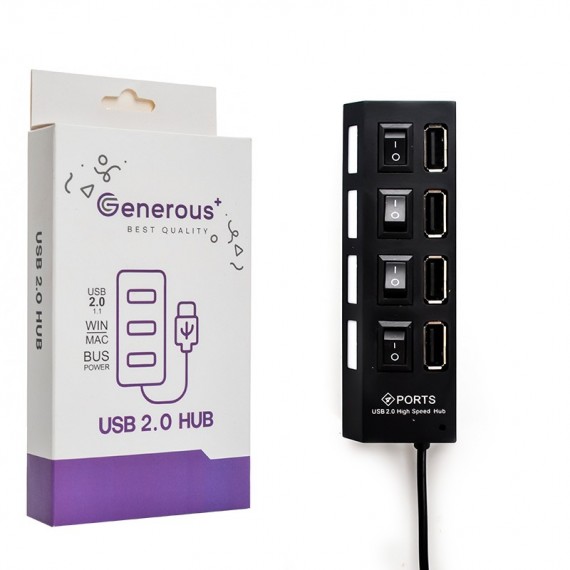 هاب 4 پورت جنروس (GENEROUS) مدل G.P-135