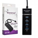 هاب 4 پورت USB3.0 جنروس (GENEROUS) مدل G.P-110