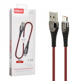 کابل اندروید (MicroUSB) هیسکا (HISKA) طول 1 متر مدل LX-822