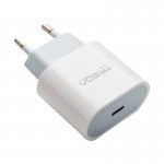 فست شارژر تک پورت + کابل (Type-C to Lightning) ترکا (TREQA) 20W مدل CH-9025