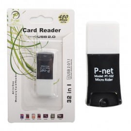رم ریدر USB2.0 تک کاره پي نت (P-net)