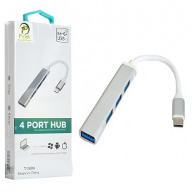 هاب 4 پورت و رابط تایپ سی پی نت (P-net) مدل T-3604