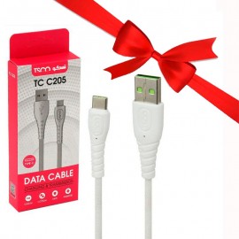 بسته 1+10 کابل تایپ سی (Type-C) طول 1 متر تسکو (TSCO) مدل TC C205 (یک عدد هدیه)