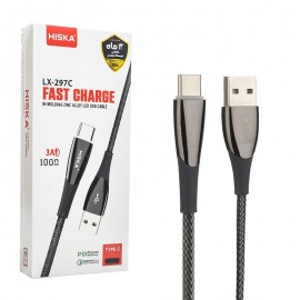 کابل تایپ سی (Type-C) هیسکا (HISKA) طول 1 متر مدل LX-297C