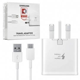 فست شارژر سه شاخه اروپایی + کابل تایپ سی سامسونگ (Samsung) 25W