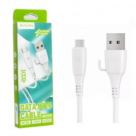 کابل تایپ سی (Type-C) باوین (BAVIN) طول 1 متر مدل CB256