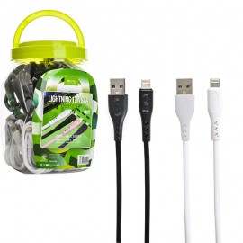 بسته 40 عددی کابل آیفون (Lightning) باوین (BAVIN) طول 1 متر مدل CB277