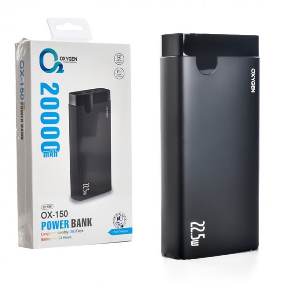 پاوربانک اکسیژن (OXYGEN) مدل OX-150 ظرفیت 20000mAh