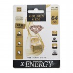فلش ایکس انرژی (x-Energy) مدل 64GB Golden GEM USB 3.0