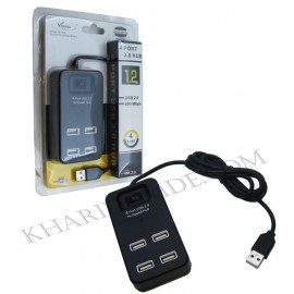 هاب 4 پورت USB کلیددار Venous مدل PV-H187 مشکی