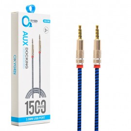 کابل 1 به 1 صدا (AUX) اکسیژن (OXYGEN) طول 1.5 متر مدل AU-04