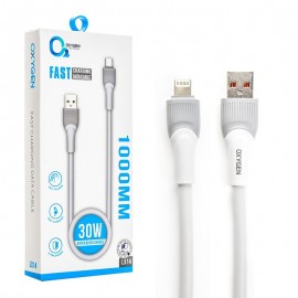 کابل آیفون (Lightning) اکسیژن (OXYGEN) طول 1 متر مدل LX14