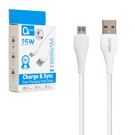 کابل اندروید (Micro USB) اکسیژن (OXYGEN) طول 1 متر مدل X2