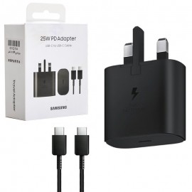 فست شارژر تک پورت سامسونگ (Samsung) 25W+کابل (Type-C to Type-C) مدل EP-TA800 گارانتی هیسکا