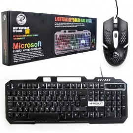 کیبورد و موس سیمی نور دار ایکس پی (XP) مدل XP-9400G