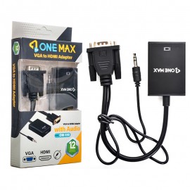 کابل تبدیل VGA به HDMI + کابل AUX وان مکس (ONE MAX) مدل OM-150