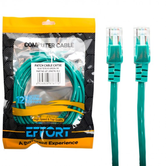 کابل شبکه Cat5E پچ کورد ایفورت (EFFORT) طول 3 متر