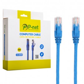 کابل شبکه CAT6 پی نت (P-net) طول 5 متر مدل CB.6000
