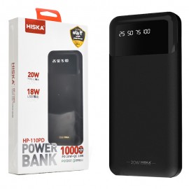 پاور بانک هیسکا (HISKA) مدل HP-110PD ظرفیت 10000mAh