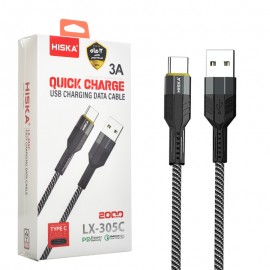 کابل تایپ سی (Type-C) هیسکا (HISKA) طول 2 متر مدل LX-305C