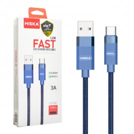 کابل تایپ سی (Type-C) هیسکا (HISKA) طول 1.2 متر مدل LX-25C