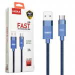 کابل اندروید (MicroUSB) هیسکا (HISKA) طول 1.2 متر مدل LX-25M