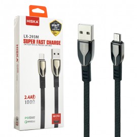 کابل اندروید (MicroUSB) هیسکا (HISKA) طول 1 متر مدل LX-293M