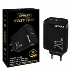 کلگی شارژر دو پورت اپیمکس (EPIMAX) 20W مدل EU-89