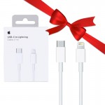 بسته 10 عددی کابل تایپ سی به آیفون (Type-C to Lightning) اپل (Apple) طول 1 متر مدل A1703 + یک عدد رایگان