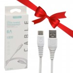 بسته 10 عددی کابل تایپ سی (Type-C) 6 آمپر ترکا (TREQA) طول 1 متر 30w مدل CA-8643 + یک عدد رایگان