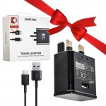 بسته 6 عددی فست شارژر سه شاخه اروپایی + کابل تایپ سی سامسونگ (Samsung) 25W مدل EP-TA20UWE + یک عدد رایگان گارانتی خرید عمده
